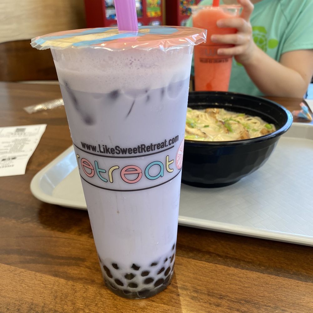 Sweet Retreat - Taro milk tea with tapioca pearls - Bubble Tea Near Me - Alcoa, Tennessee Sweet Retreat - Taro milk tea with tapioca pearls - Bubble Tea Near Me - Alcoa, Tennessee