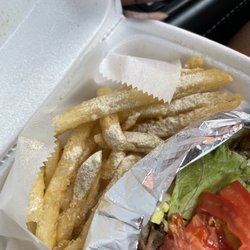 East Side Steak And Lemonade - This is all the lemon pepper on the fries..