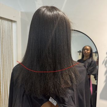 Freedom Curls - this is how much hair i has to trim off because of my split ends - Hair Stylists Near Me - Indianapolis, Indiana