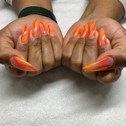 Stiletto Orange Swirls Stiletto Orange Swirls