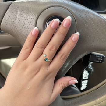 Nails Galore - French tip almond nails - Nail Salons Near Me - Cypress, California