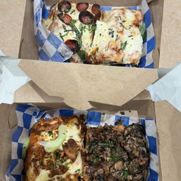 MISO MUSHROOM, BUFFALO CHICKEN, PEPPERONI