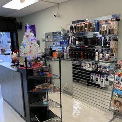 Brookside Barbers - Front counter, and products for purchase!