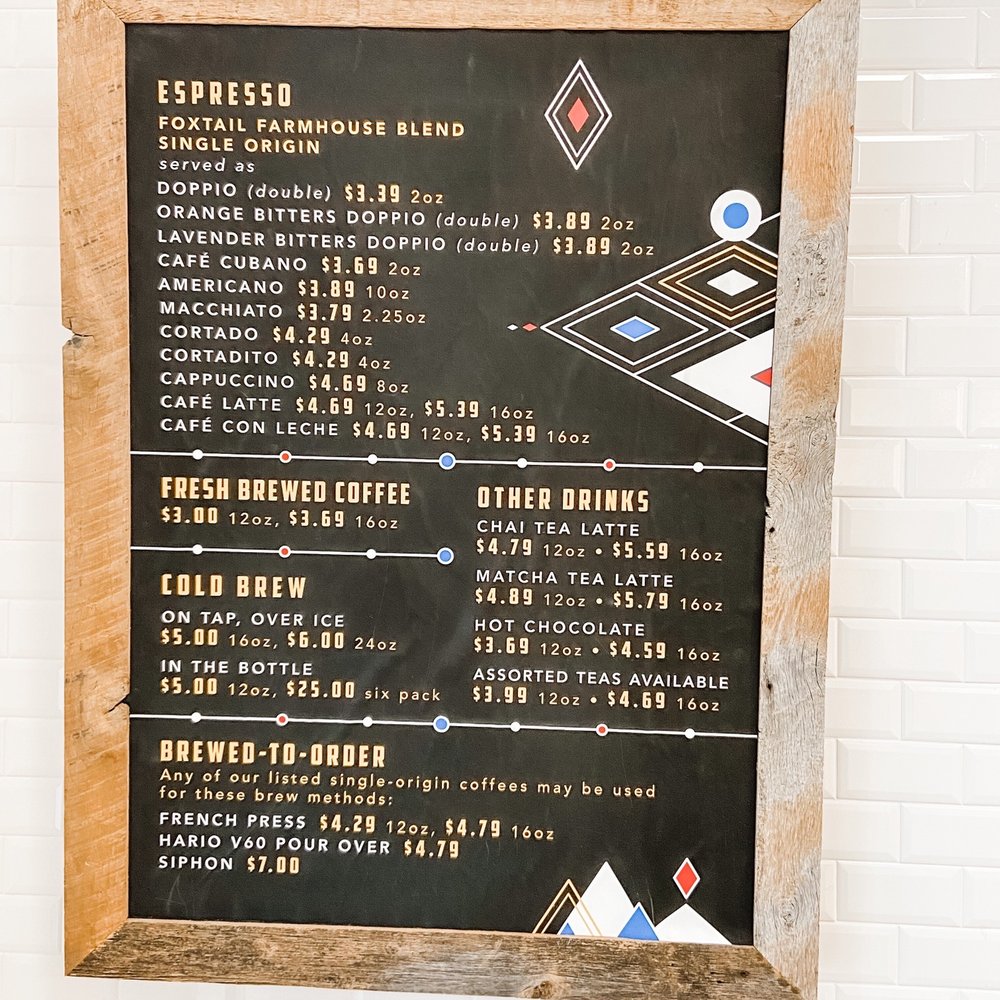 Foxtail Coffee - A bit limited menu - Coffee & Tea Near Me - Orlando, Florida