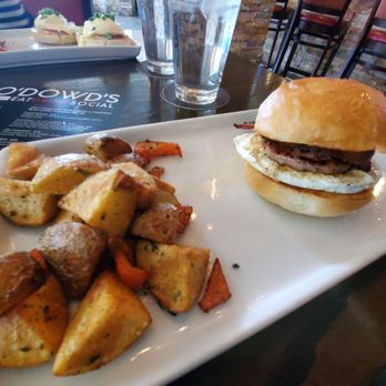 O’Dowd’s Gastrobar - Breakfast Sandwiche w/potatoes - Gastropubs Near Me - Kansas City, Missouri