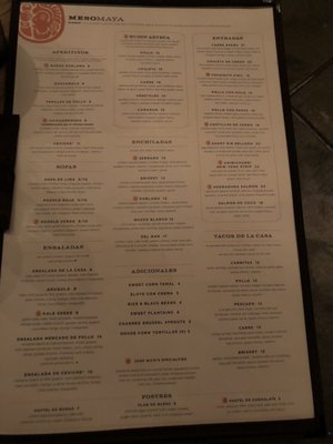 Menu photo 2 Meso Maya Comida y Copas Fort Worth, TX