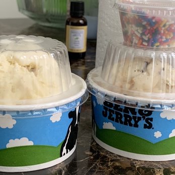 Ben & Jerry’s - The Tonight Dough Ice Cream Vanilla Ice Cream Coconut Seven Layer Bar Ice Cream Rainbow sprinkles, hot fudge, whipped cream - Ice Cream & Frozen Yogurt Near Me - West New York, New Jersey