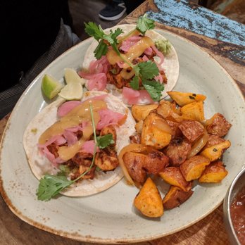 The Painted Burro - Crispy "baja-style" taco fish plate - Mexican Near Me - Somerville, Massachusetts