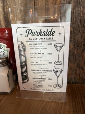 Menu photo 4 Parkside Restaurant Raleigh, NC