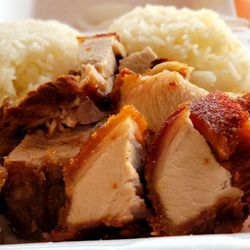 Kiko's Rotisserie Chicken - Pork Belly with Rice