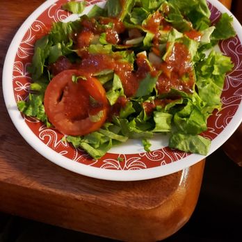 Joe's Pasta-N-Pizza - Dinner salad with tomato basil dressing - Italian Near Me - Plano, Texas Joe's Pasta-N-Pizza - Dinner salad with tomato basil dressing - Italian Near Me - Plano, Texas
