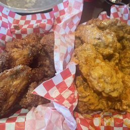 Siracha Honey and Creamy Buffalo wings Siracha Honey and Creamy Buffalo wings