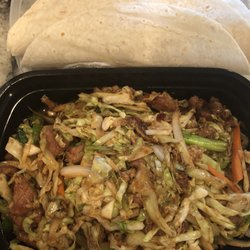 Tapan Wok - Moo Shu Pork with "pancake"