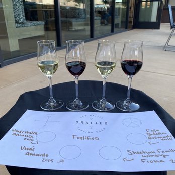 Crafted NM - Flight of NM ports - Wine Tasting Room Near Me - Albuquerque, New Mexico