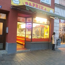 Paprika Döner Kebab und Pizza