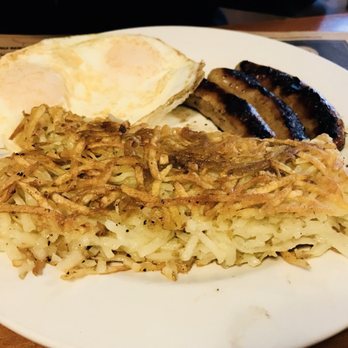 Matt's Big Breakfast - The Hog and Chick with sausage links, eggs over easy, and hash browns. - Breakfast & Brunch Near Me - Phoenix, Arizona Matt's Big Breakfast - The Hog and Chick with sausage links, eggs over easy, and hash browns. - Breakfast & Brunch Near Me - Phoenix, Arizona