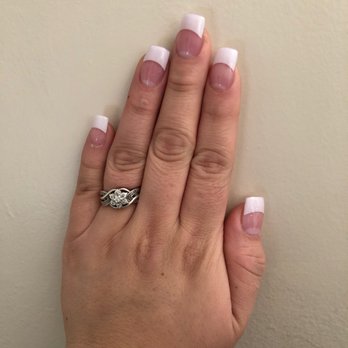 Rio Nails & Spa - White tip nails with pink powder fill - Nail Salons Near Me - Cedar City, Utah Rio Nails & Spa - White tip nails with pink powder fill - Nail Salons Near Me - Cedar City, Utah