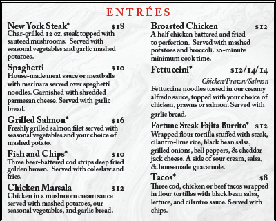 Menu photo 5 Fortune Poker Renton, WA Menu photo 5 Fortune Poker Renton, WA
