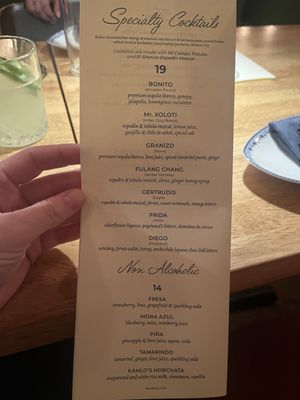 Menu photo 1 Kahlo New York, NY