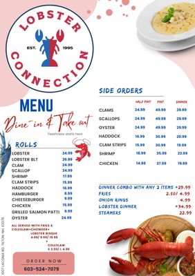 Menu photo 4 Lobster Connection Tilton, NH