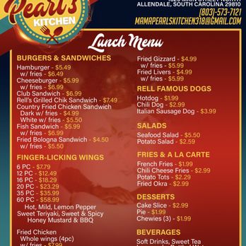 Mama Pearl’s Kitchen - Southern Near Me - Allendale, South Carolina