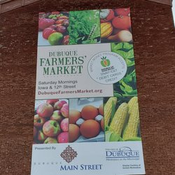 Dubuque Farmers Market - Ad on building