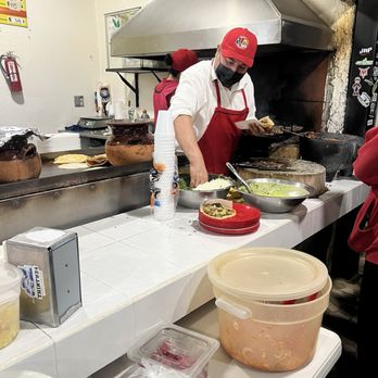 Tacos El Poblano - Carne asada tacos being made - Tacos Near Me - Ensenada, BCN
