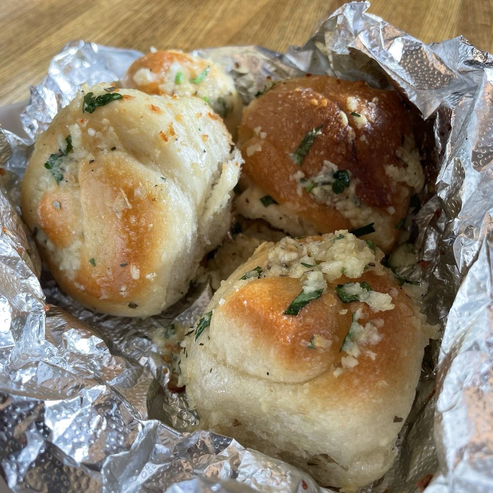 Mezza Luna Pizza - Garlic knots - Pizza Near Me - Bronx, New York Mezza Luna Pizza - Garlic knots - Pizza Near Me - Bronx, New York