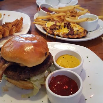 Outback Steakhouse - The Outbacker Burger with Alice Springs Chicken & fries and a few Bloomin' Onion left! - Steakhouses Near Me - Desoto, Texas Outback Steakhouse - The Outbacker Burger with Alice Springs Chicken & fries and a few Bloomin' Onion left! - Steakhouses Near Me - Desoto, Texas