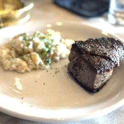 Café Massé Ristoranté Italiano - Flaming filet mignon with risotto