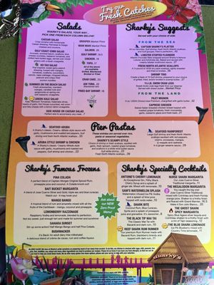 Menu photo 8 Sharky's On the Pier Venice, FL