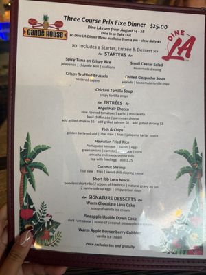Menu photo 5 Canoe House South Pasadena, CA