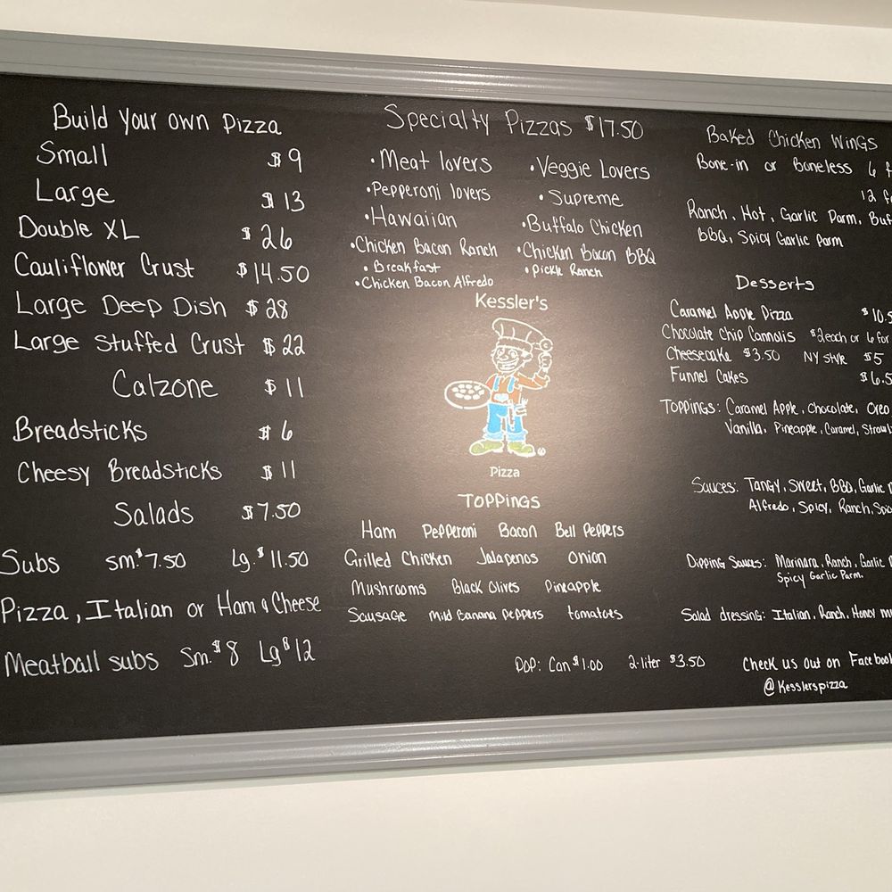 Kessler’s Pizza - The updated menu - Pizza Near Me - Carrollton, Ohio