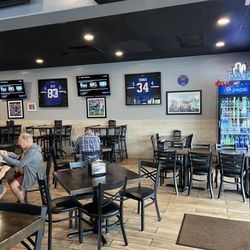 Casa Di Pizza - More dining area!!!  Look at all those TVs!!!
