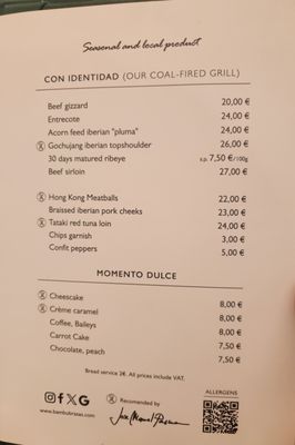 Menu photo 2 Bambu Salamanca, SA