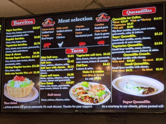 Menu photo 4 Taqueria Los Gallos  Newark, CA