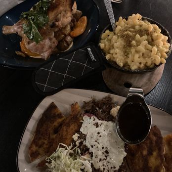 Heritage Food and Drink - Crispy "Birria" Lamb Brick Chicken Beer Mac  Cheese - Cocktail Bars Near Me - Wappingers Falls, New York