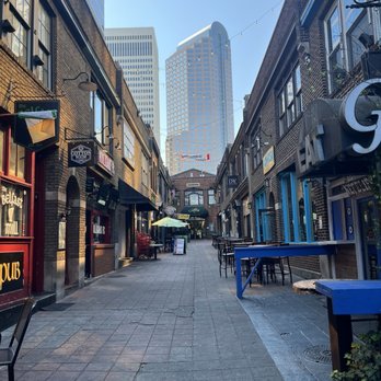 The Cotton Room - Cotton Room is up this alley and to the left. Look for chalkboard sign, go upstairs and to the left - Cocktail Bars Near Me - Charlotte, North Carolina
