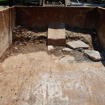 Budget Dumpster - Dumpster arrived with poured /large pieces of concrete. - Dumpster Rental Near Me