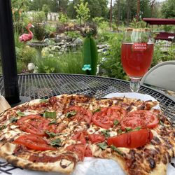 Hummingbird Creek Farms - Taste of Italy pizza with a pomegranate cider