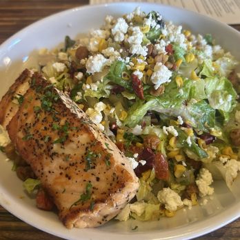Forge Rockridge - Mediterranean Salad with salmon (+$12 for salmon) - Pizza Near Me - Oakland, California