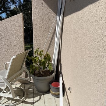 NewSouth Window Solutions - The plastic covers they just left laying on my patio - Windows Installation Near Me - Tampa, Florida