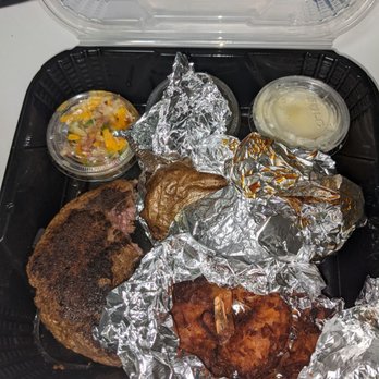 Outback Steakhouse - Sirloin & Coconut Shrimp   6oz Sirloin   Medium   Loaded Baked potato - Steakhouses Near Me - Baltimore, Maryland