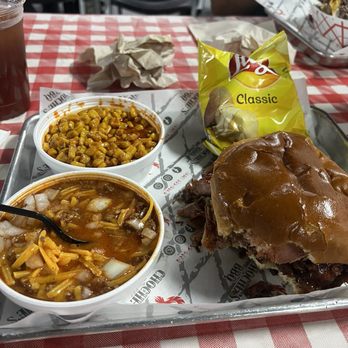 Choche’s BBQ & Bar - Texas Chili, Street Corn, Brisket and Pork Belly Sandwich (Meal) - Barbeque Near Me - Eagle Pass, Texas