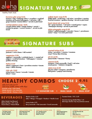 Menu photo 7 Aloha Salads Aiea, HI