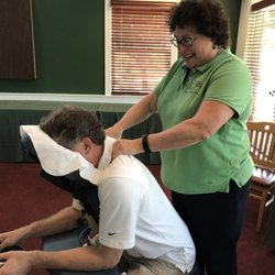 The Muscle Therapy Center - MaryTheresa does a great job of working out stress!