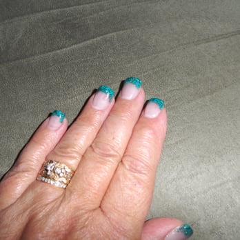 Back 2 You Esthetics - French tips with teal tantrum. Awesome. Thanks Melissa @ Back2you - Nail Salons Near Me - Lethbridge, Alberta Back 2 You Esthetics - French tips with teal tantrum. Awesome. Thanks Melissa @ Back2you - Nail Salons Near Me - Lethbridge, Alberta