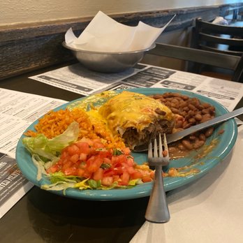 Chile Verde - Shredded beef Chimichanga - New Mexican Cuisine Near Me - Columbus, Ohio