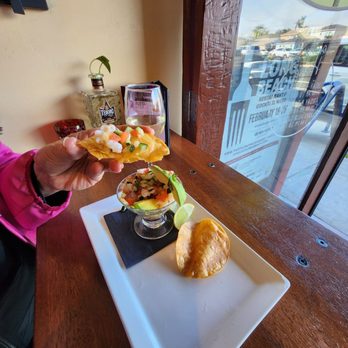 Komo's Cocina - Shrimp ceviche tostada. - Mexican Near Me - Long Beach, California