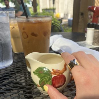 Garden Cafe - Cold brew with sugar free syrup and oat milk - Breakfast & Brunch Near Me - Dallas, Texas